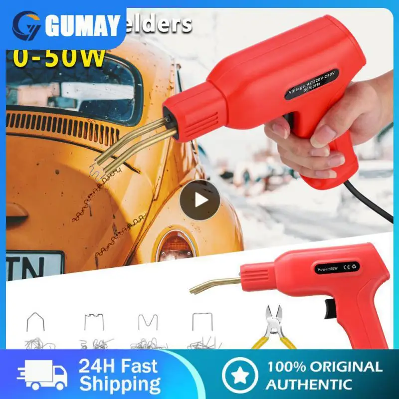 

50W Handy Plastics Welders Garage Tools Hot Staplers Machine Staple PVC Repairing Machine Car Bumper Repairing Welding Tool