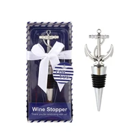 bar tools gadgets anchor shape wine stopper wine fresh keeping stoppers zinc alloy wedding gifts for guests bar supplies