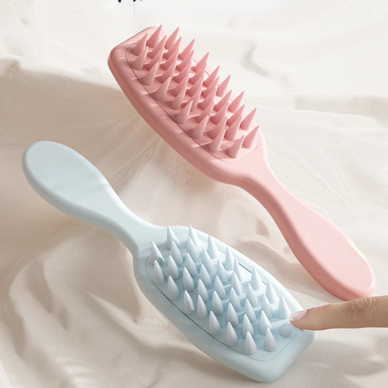 

Long Handle Shampoo Comb Shampoo Brush Silicone Hair Washing Artifact Special Industry Scalp Massage Hair Washing Comb