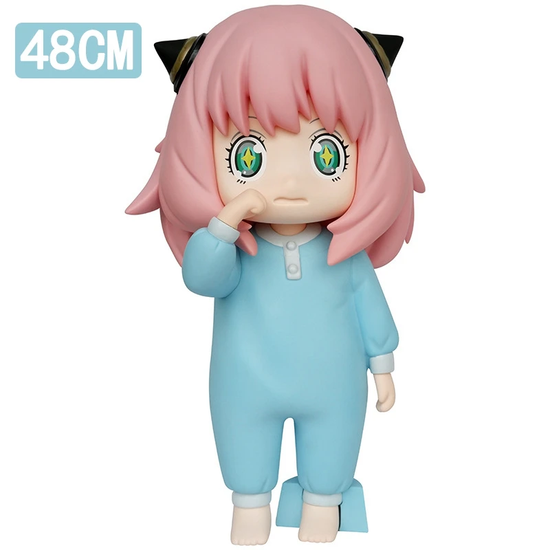 

48 см шпионская семья Аня аниме фигурка каваи пижамы девушка Аня Форгер фигурки героев Коллекционная модель игрушка украшение комнаты подарки для детей