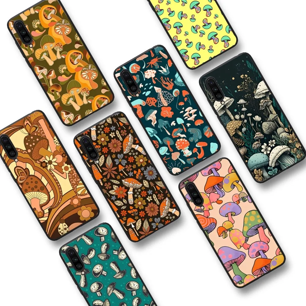 

Graffiti Line Mushroom Phone Case For Xiaomi Mi 5X 8 9 10 11 12 Lite Pro 10T PocoX3pro PocoM3 Note 10 Pro Lite