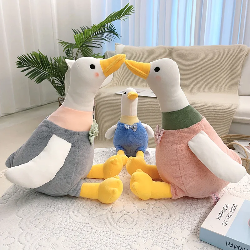 

Cute Plush Duck Doll Soft Stuffed Animals Cartoon Goose Cushion Kawaii Sleeping Pillow Kid Playmates Sofa Cushion Girl Xmas Gift