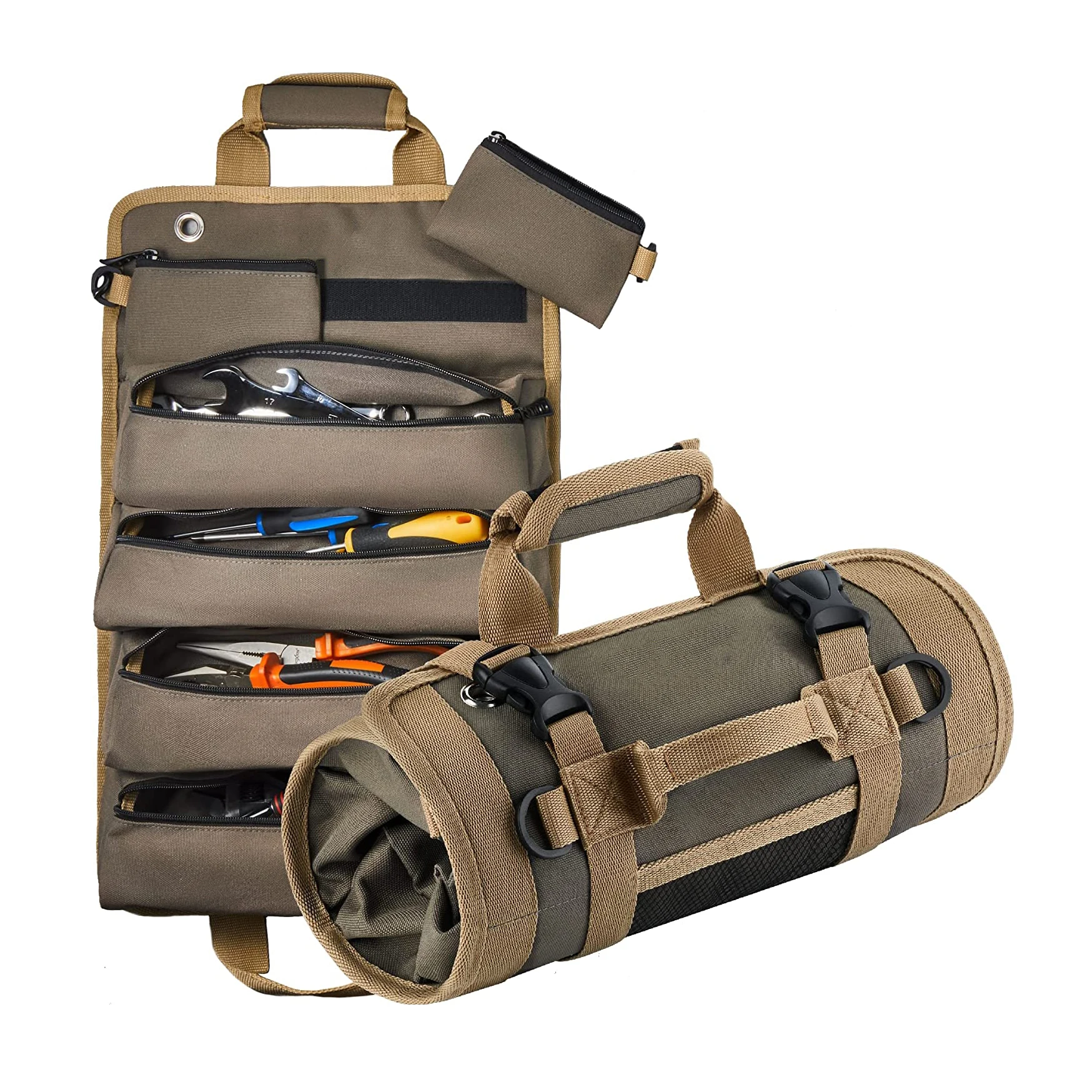 

Multi-Purpose Tool Bag High Quality Professional Multi Pocket Hardware Tools Pouch Roll UP Portable Small Tools Organizer Bag