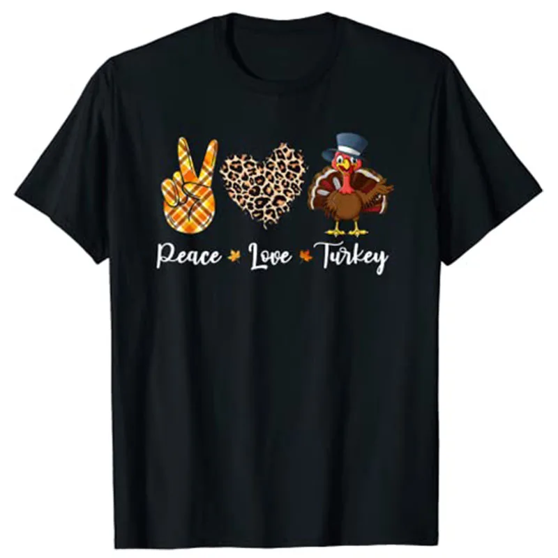 

Funny Thanksgiving Turkey Apparel Women Men: T-Shirt Graphic Tee Tops