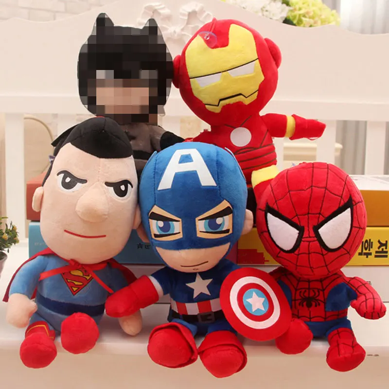 

40cm Disney Spiderman Plush Toys Movie Dolls Marvel Avengers Soft Stuffed Hero Captain America Iron Christmas Gifts for Kids