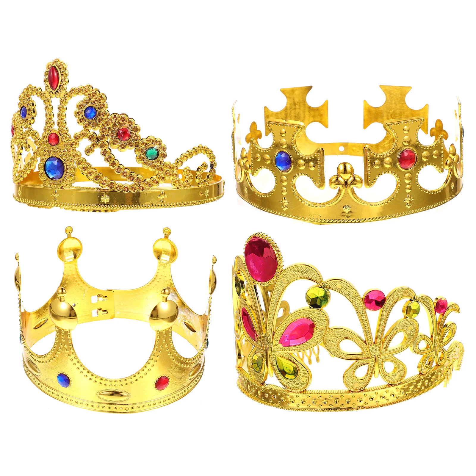 

Baby Setss Hair Bands Birthday Tiaras Hair Hair Accessory for Kids Birthday Party Supplies 4pcs