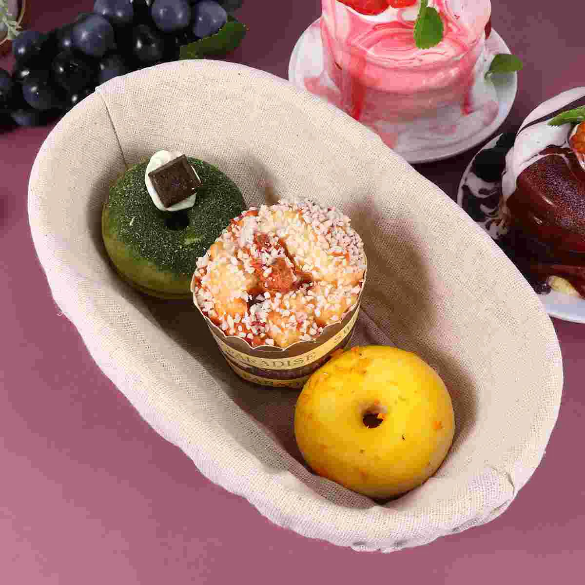 

Basket Bread Proofing Dough Storage Sourdough Fruit Baskets Set Rattan Brotform Baking Bowl Wicker Bin