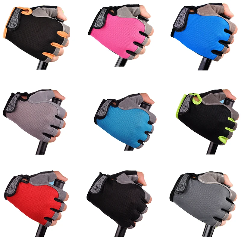 

Anti-slip Half Finger Cycling Gloves Men Women Anti-sweat Breathable Sports Gloves Windproof MTB Biciclet Guantes Ciclismo