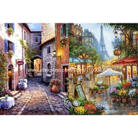 roamilydiamond painting landscapegood5d full square diamond embroideryseaside street townmosaiccheap wall pictures for liv