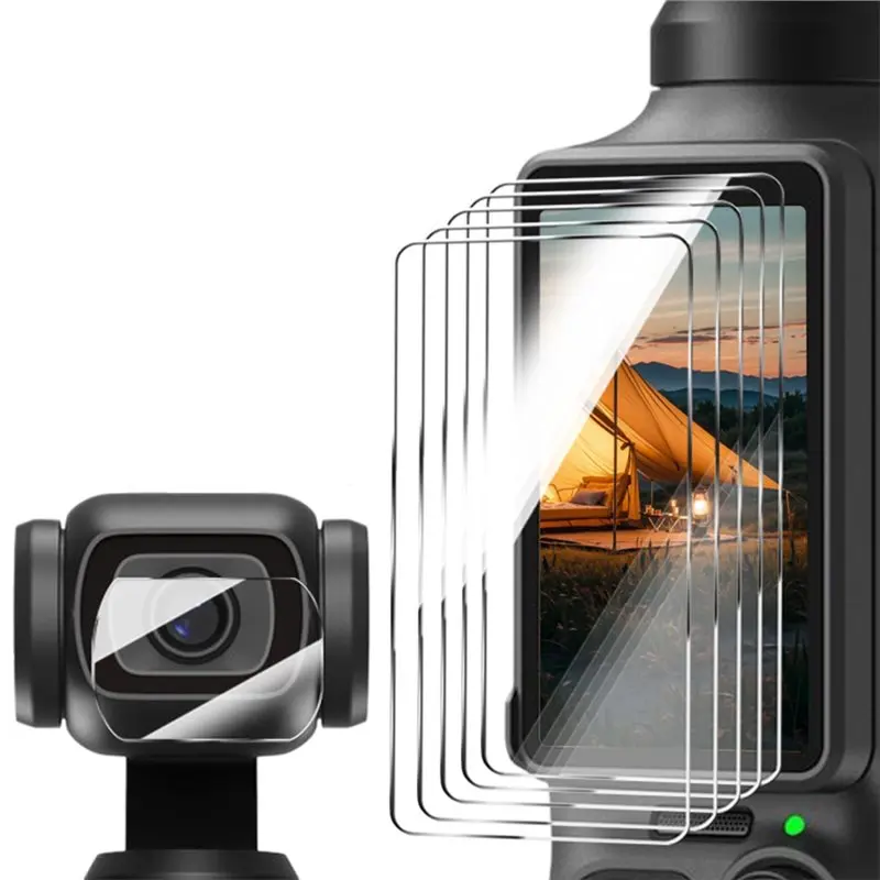 Фото B27B для DJI Osmo Pocket 4: защитная пленка для объектива от царапин, закаленное стекло для экрана - аксессуары для защиты (5 шт.) №1
