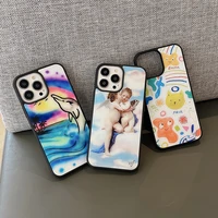 wildflower angles maui airbrush phone case for iphone 11 12 13 pro max x xr 7 8 plus high quality tpu silicon hard plastic cover