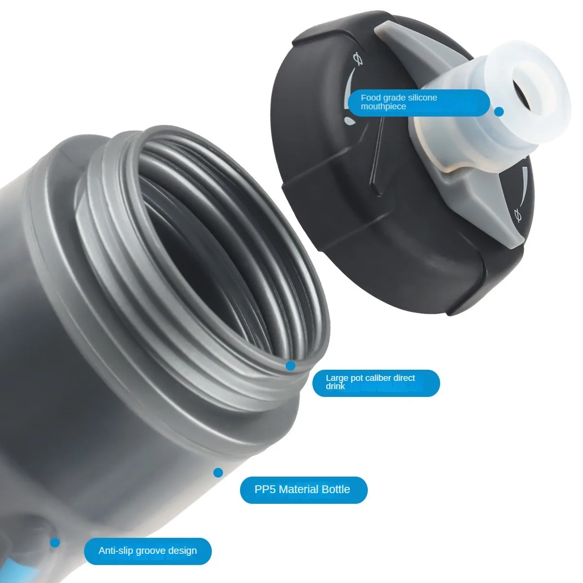 610 мл спортивная бутылка для воды велосипедная чашка герметичный портативный