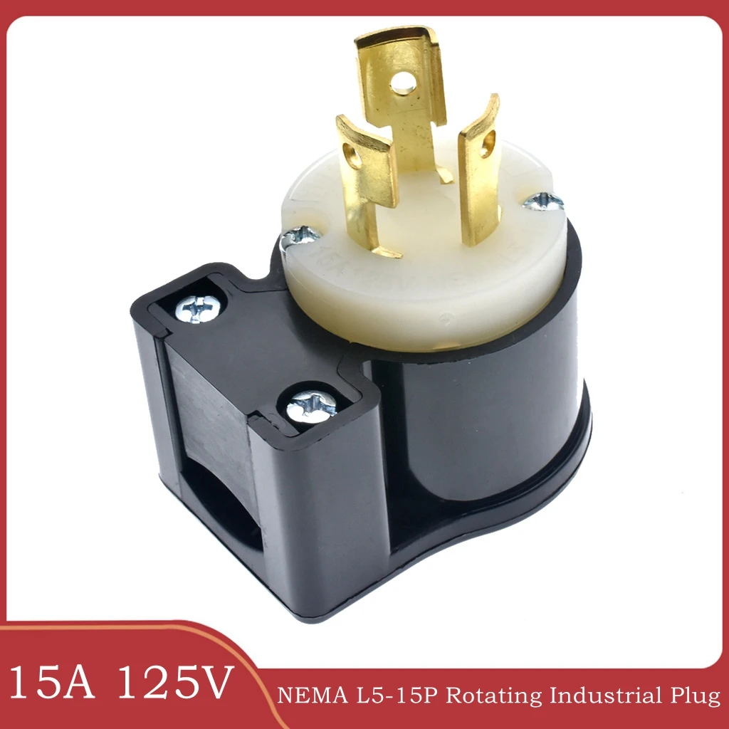 Прямоугольная Nema L5-15P 15 А 125 В 2-полюсный 3-проводной фиксирующий штекер - Цена: 1006