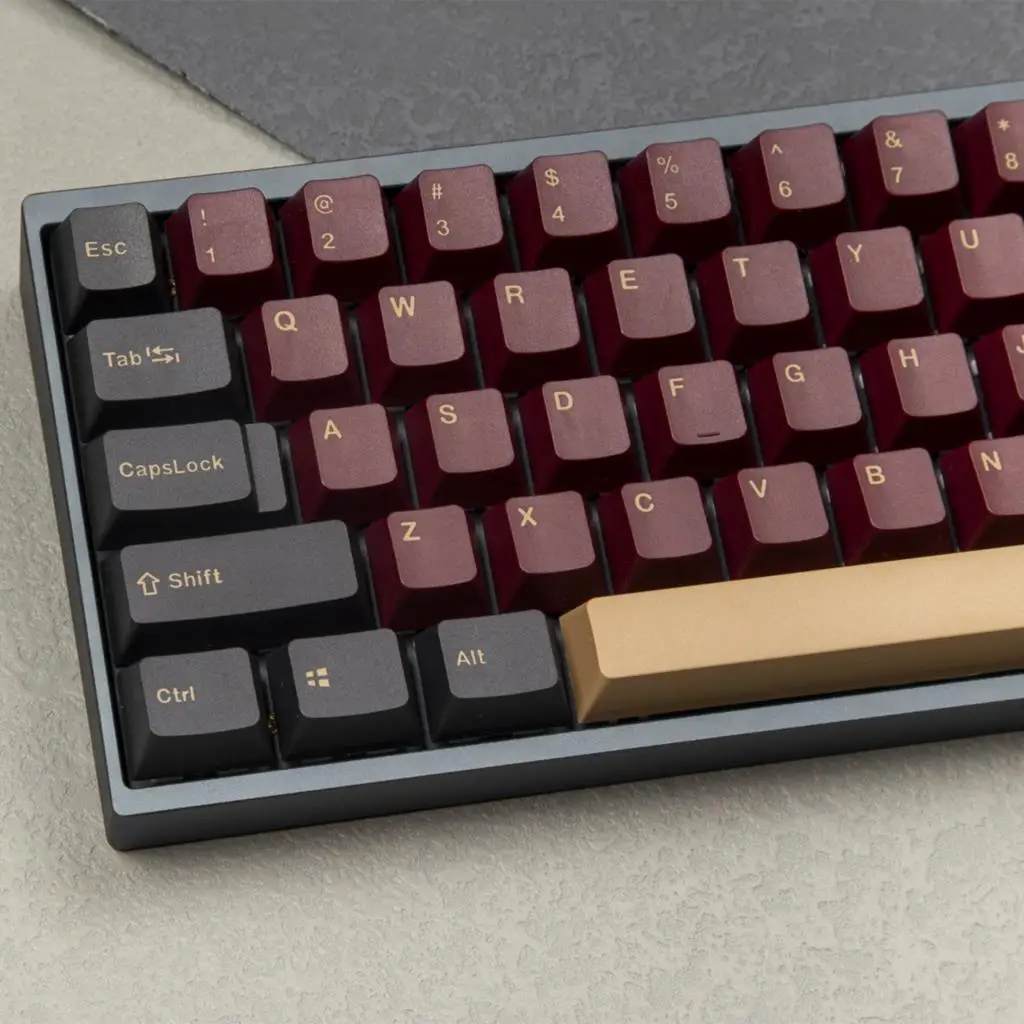 135 клавиш Red Samurai GMK Keycpas OEM Profile PBT Keycap для механической клавиатуры DIY Custom Double Shot Black