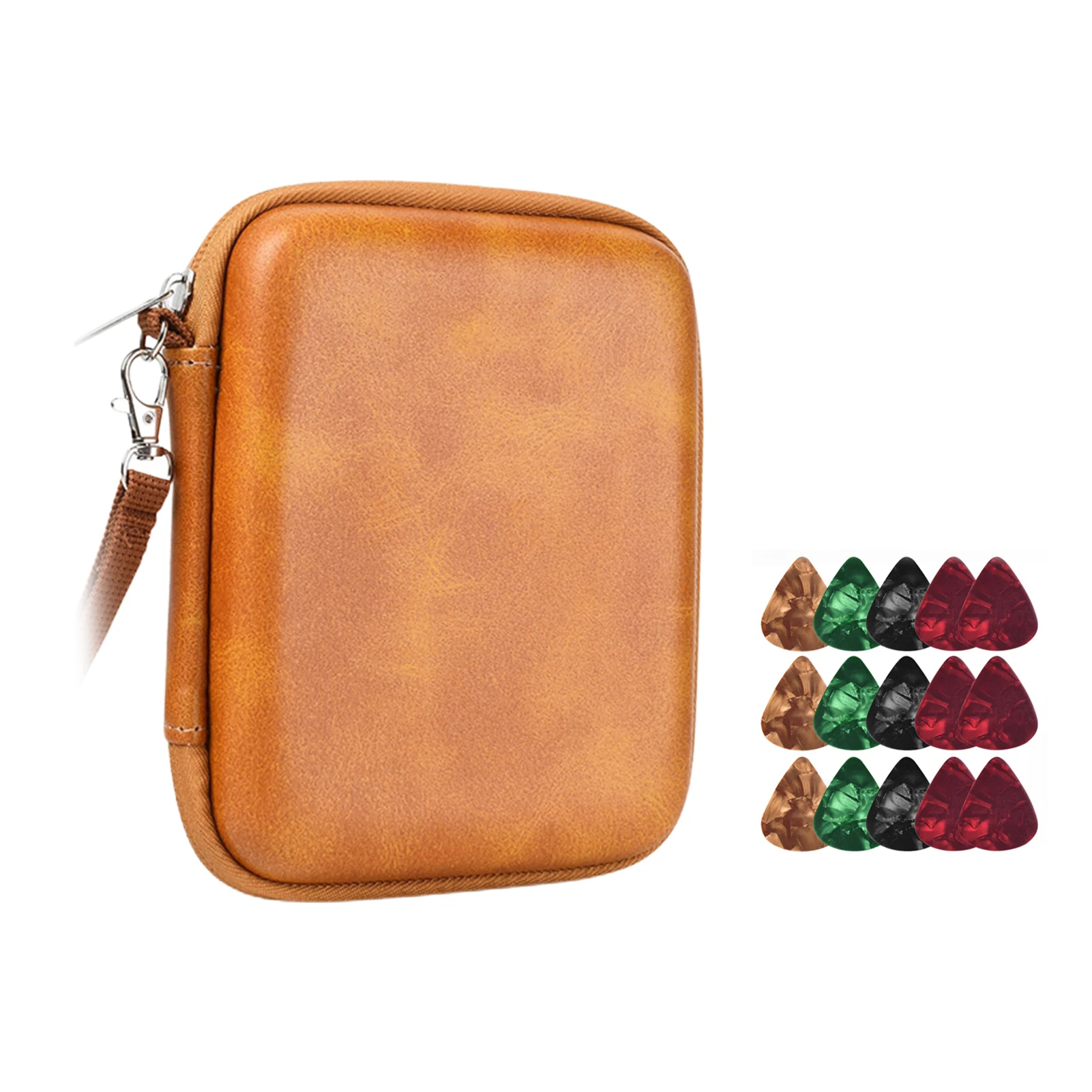 

Guitar Pick Holder Case All Size Picks Storage Pouch Box Guitar Player Accessory Kit Bag Organizer Random Color Guitar Picks