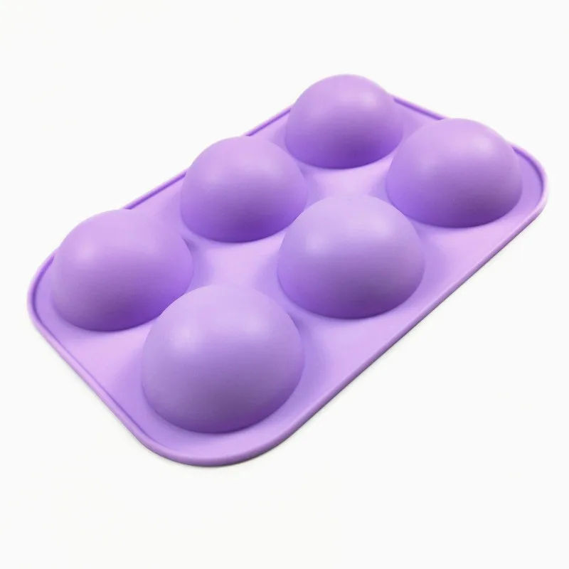 1 шт. круглые силиконовые формы в форме полусферы с 3D шариками для