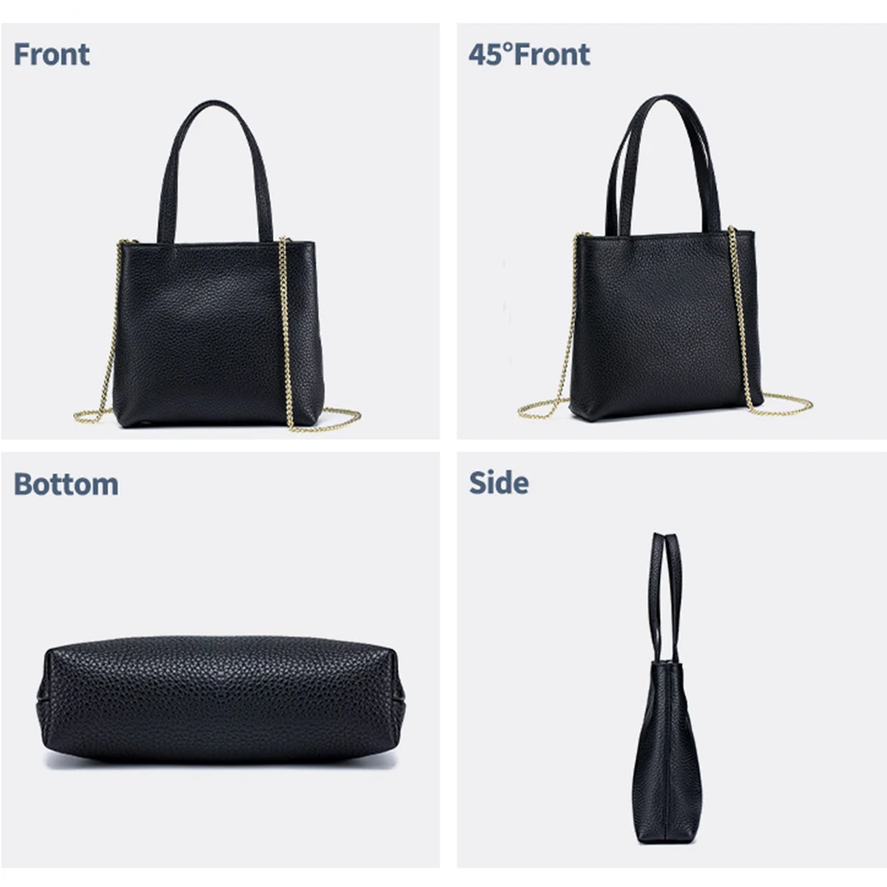 Women's Mini Chain Leather Crossbody Bags with Short Handle Designer Portable Phone Storage Bag Handbags and Purses for Women