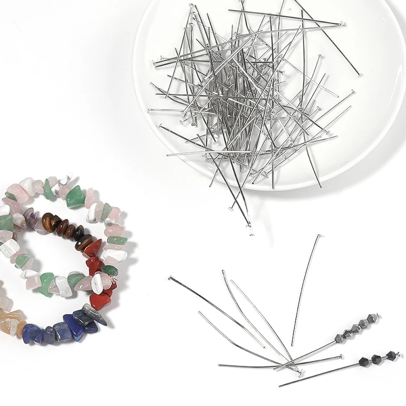 100 шт. Т-образные металлические плоские головки 0 7 мм