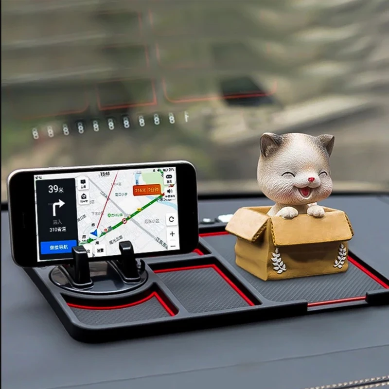 

Non Slip Silicone Car Anti-Slip Mat Auto Phone Holder Sticky Anti Slide Dash Phone Mount Parking Number Card Car Pad Mat Gadget