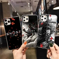 ghost of tsushima phone case for iphone 13 12 11 pro max mini xs max 8 7 plus x se 2020 xr silicone soft cover