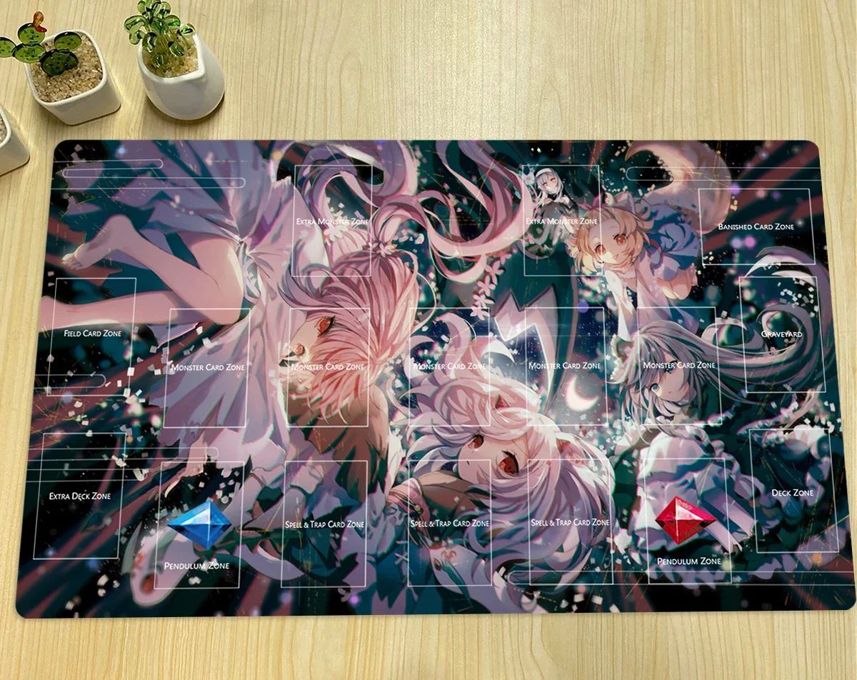 YuGiOh Playmat Ghost Belle Ash Blossom &amp Joyous Spring Ogre TCG CCG Коврик для торговых карточных игр мыши