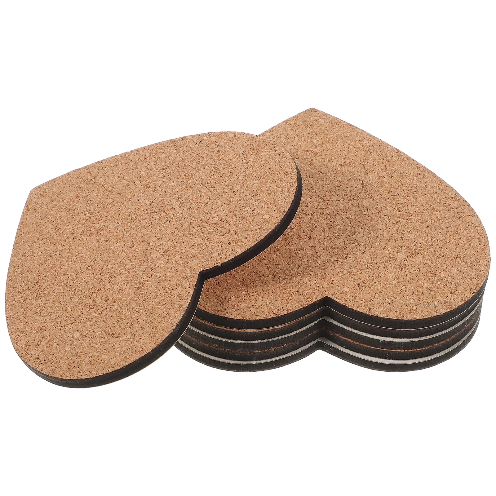 

6pcs Household Cork Cushion Durable Coaster Anti-skid Cup Pad Reusable Cork Coaster