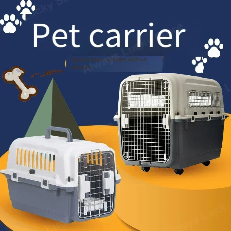 Air China Caja carga aire para mascotas estándar IATA Transporte perros gatos Malla metálica grandes