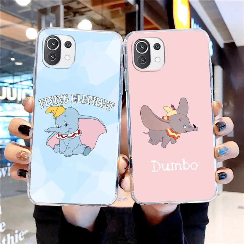 

Disney Dumbo Baby Transparent Phone Case For Xiaomi Mi 13 Lite 12T 12S 12X 12 11 11T 11i 10T 10 9 Pro Ultra 5G Cover Capa Shell