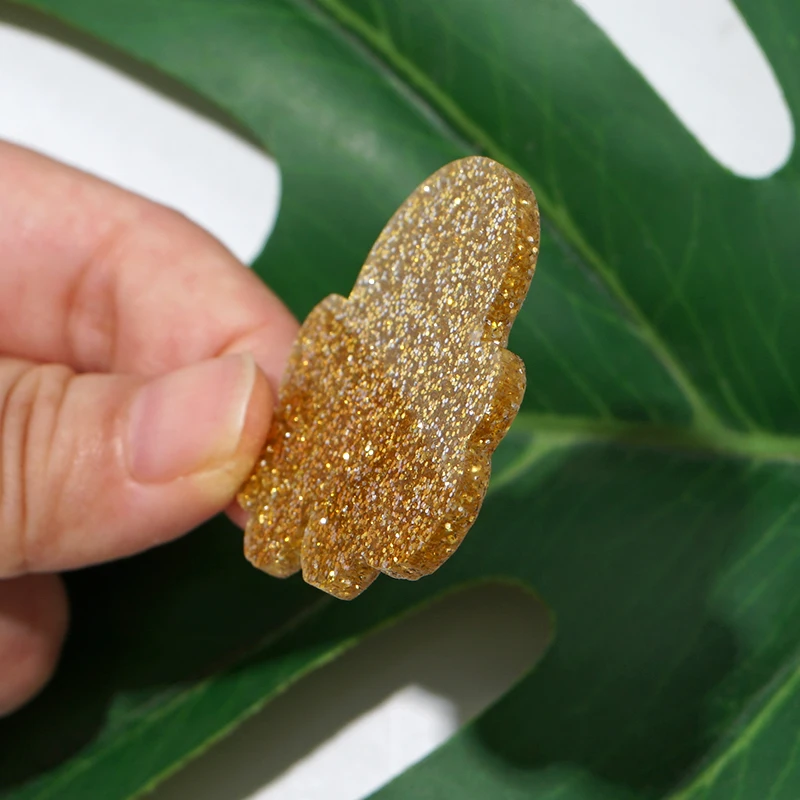 Блестящие акриловые рождественские банты с плоской спинкой для волос поделки из