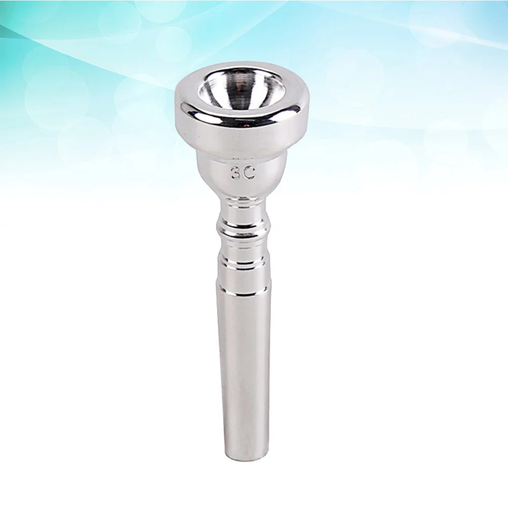 

Professional Trumpet 3C Silver Plated Metal Bullet Shape C521 (Silver)