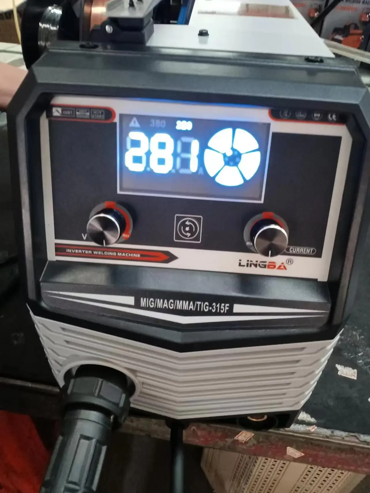 Lingba 15 кг 5 в 1 Dc Mag Heavy Duty Soldadora Mig Equipment Arc 315 ЖК-сварочный аппарат