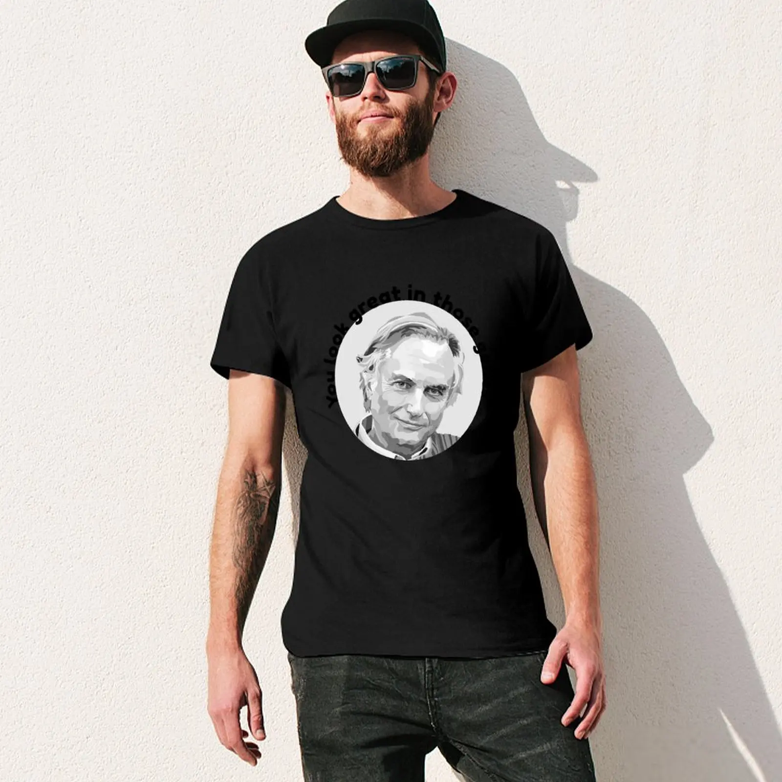 Фото Футболка Dawkins Love, забавная футболка, летняя одежда, рубашка на заказ, подарки для парня, футболки для мужчин №3
