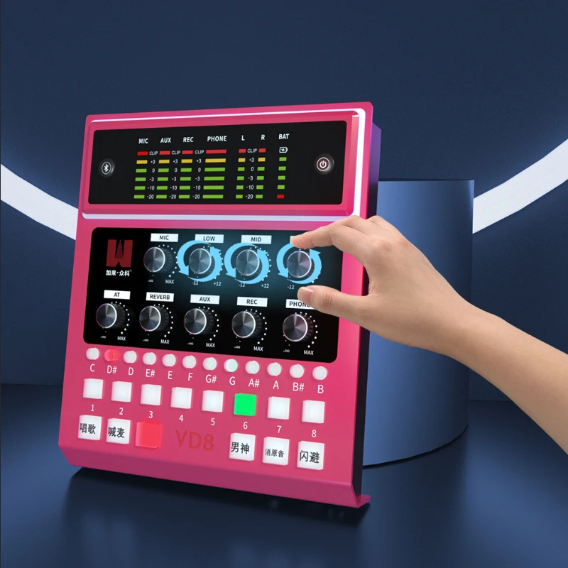 

Hot Sale Professional Lower Price Live VD8 Sound Card M Audio USB Interface