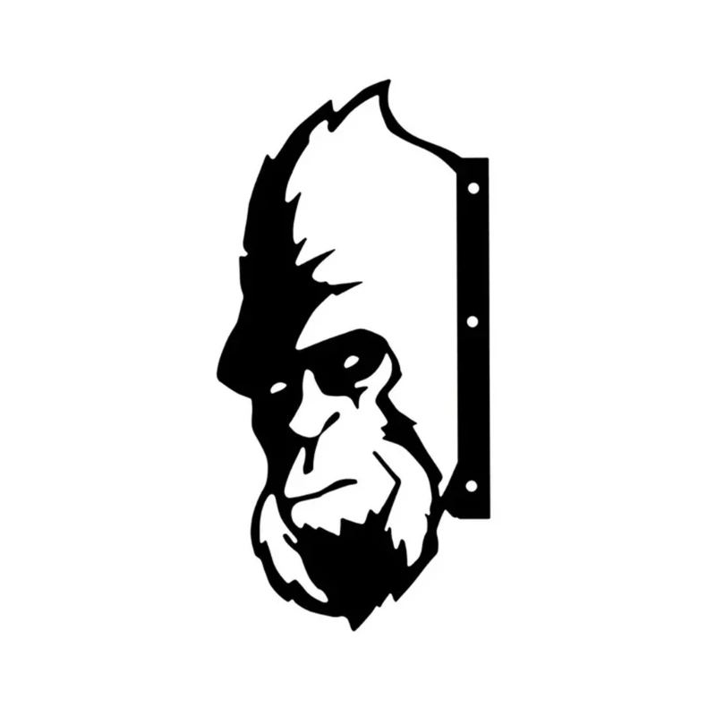 

Metal Orangutan Decorative Garden Stakes Farm Peeping Animal Garden Decoration Drop shipping
