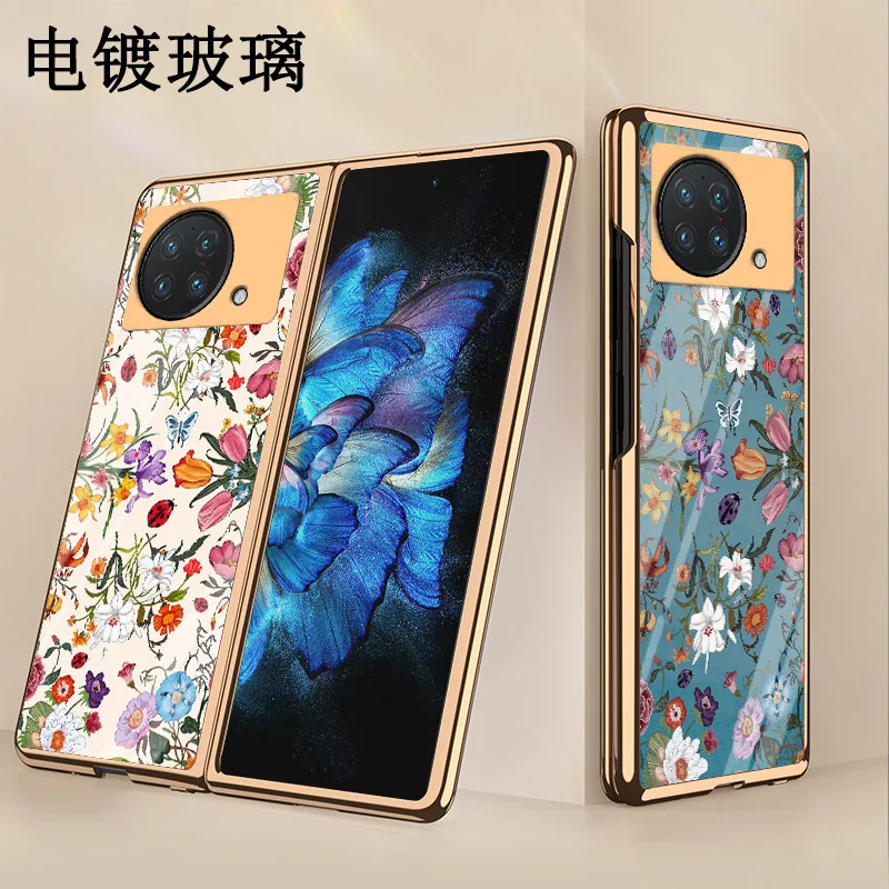 

Складной чехол для Vivo X, складной чехол для телефона Vivo X, популярный Гальванизированный стеклянный складной защитный чехол для экрана