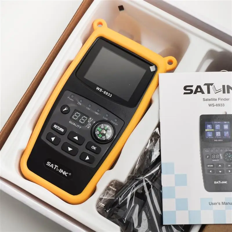 Satlink WS6933 satfinder спутниковый искатель 2 1 дюймовый ЖК-дисплей с литиевой батареей и