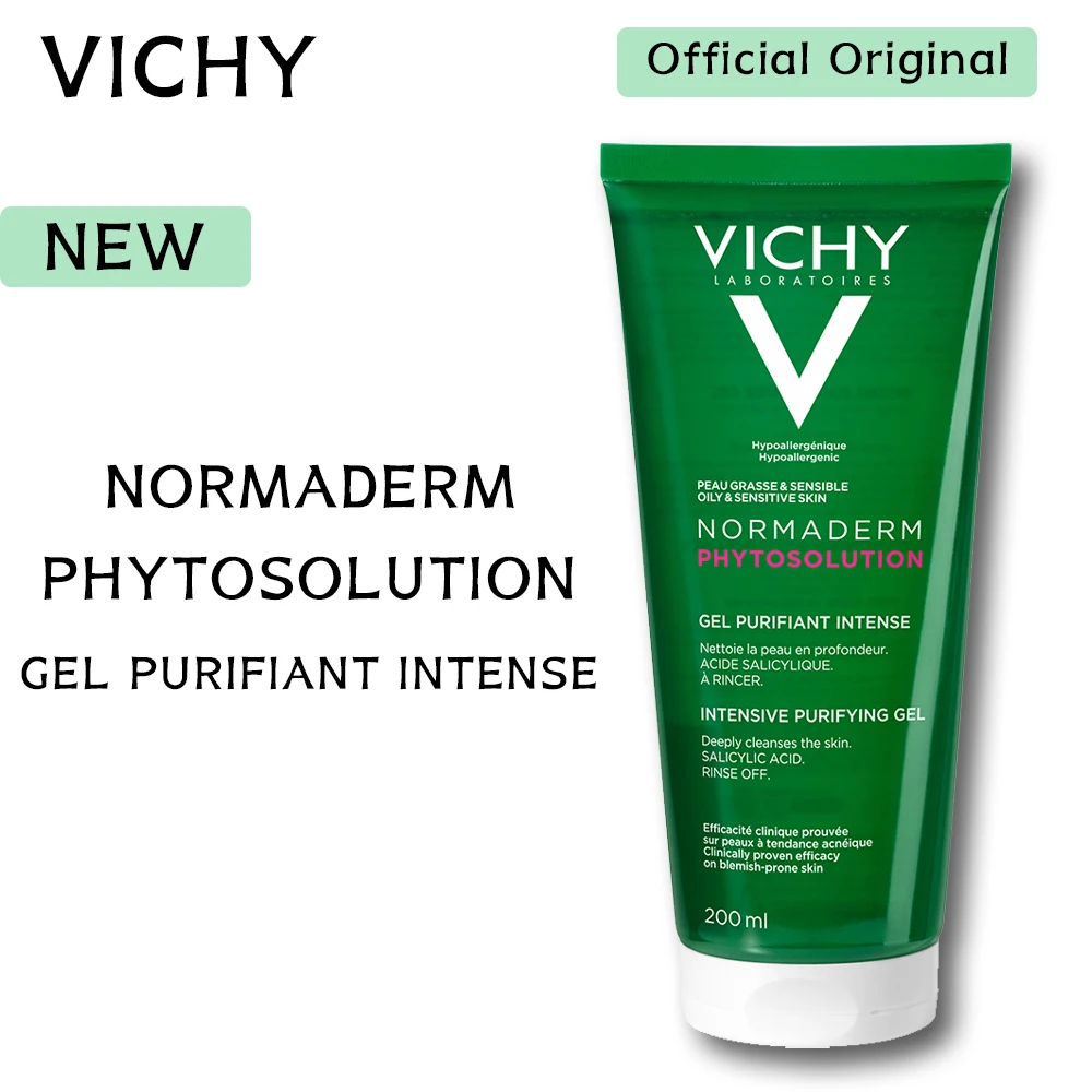 

200g Original Vichy Normaderm Phytosolution Facial Gel Intense Deep Purification No-Drying Reduce Defects Remove Grease Skincare