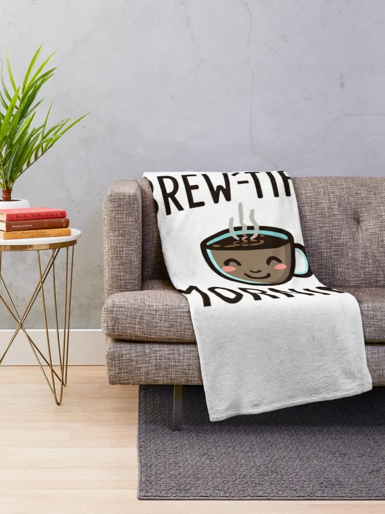 Плед Brew'tiful вдохновленный утреннем кофе милые плюшевые детские одеяла в клетку