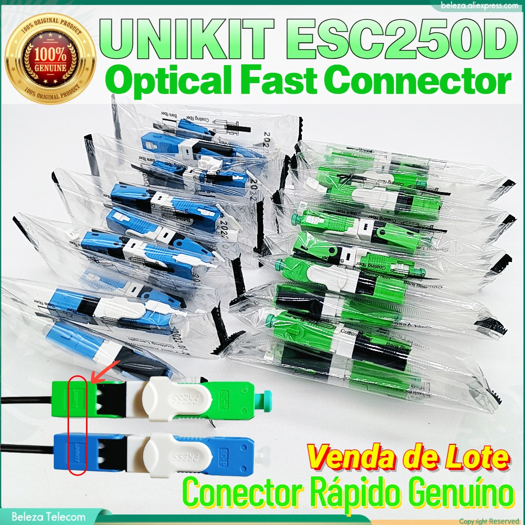 100 ~ 300 шт. FTTH UNIKIT ESC250D SC/APC и SC/UPC одномодовый волоконно-оптический Быстрый фланец 100% новый SM оптический быстрый соединитель