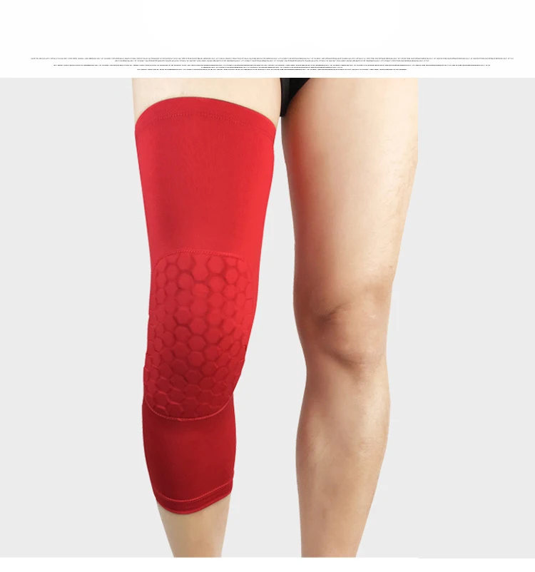 Sport Knee Men anti-collision Breathable Honeycomb Shin Guards Child Running Football Protectors Protect The Knee Soccer Socks