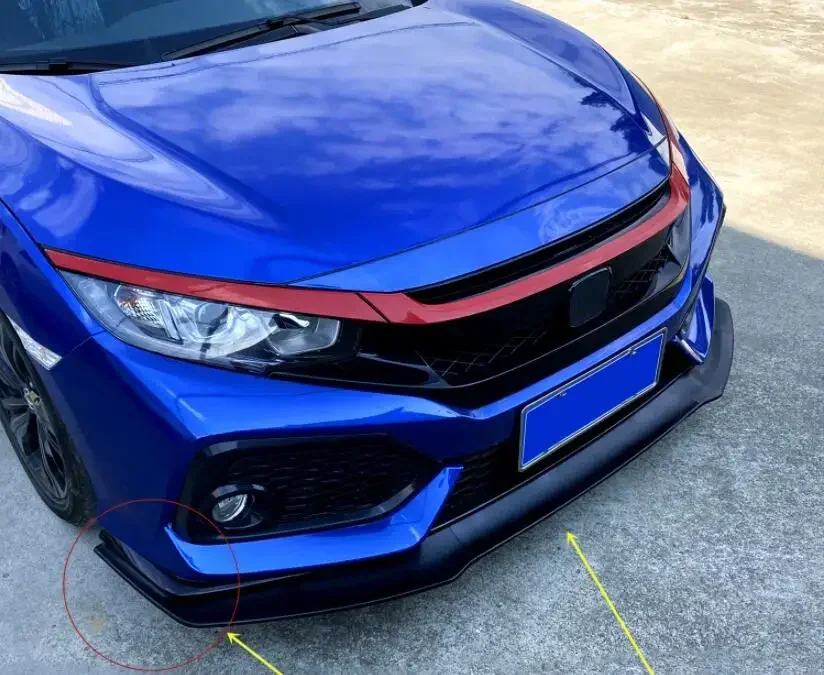 3 шт./компл. картина ABS карбон передний бампер спойлер для губ накладка на окно