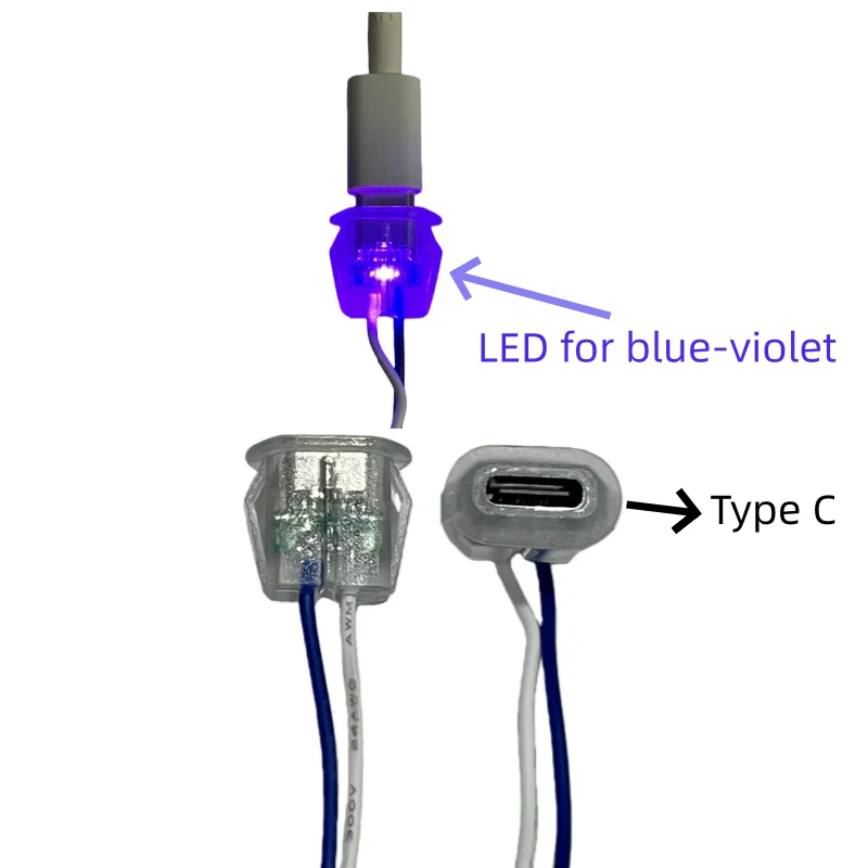 

NIUKETAT USB Type-C разъем с подсветкой