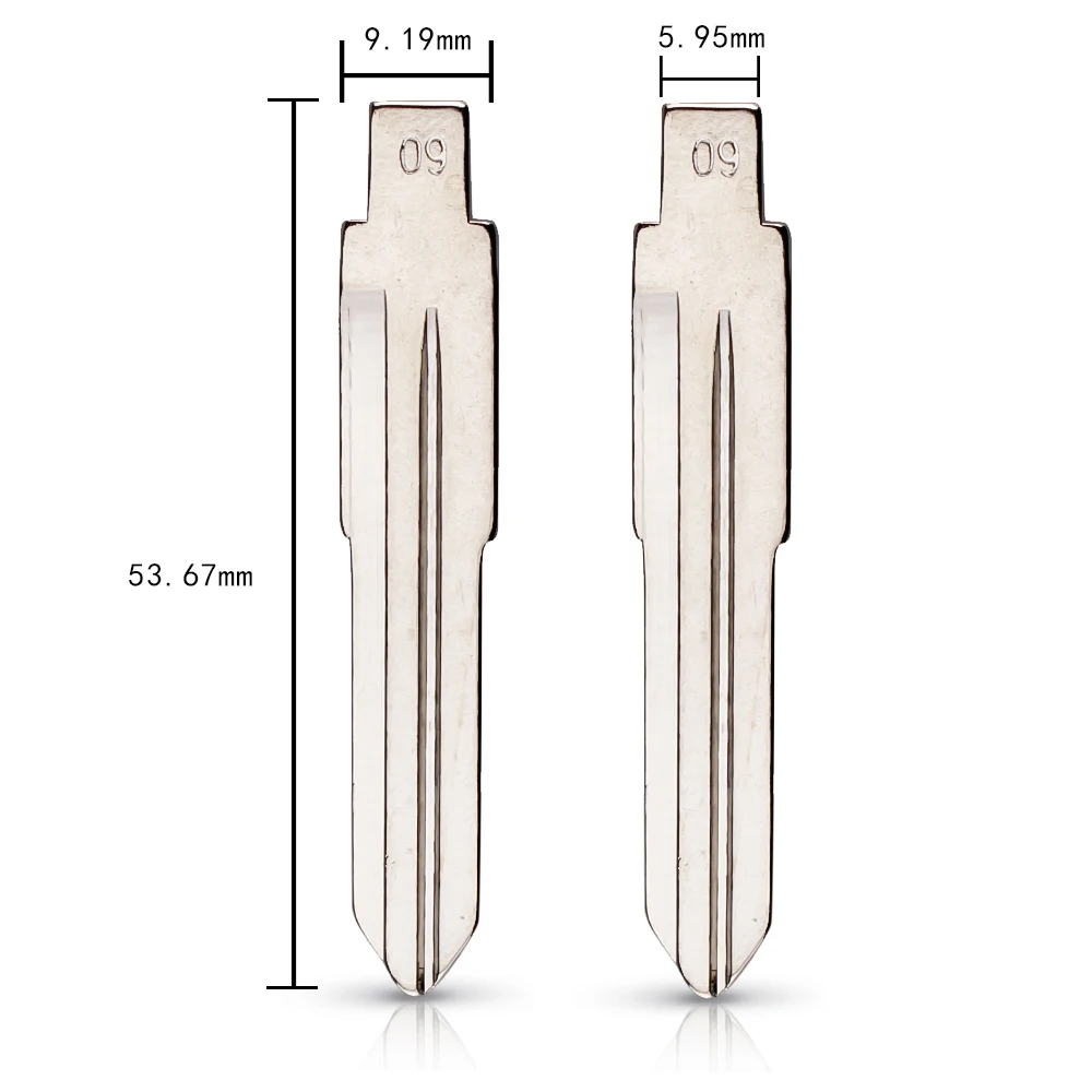 10 шт./лот #09 MAZ24 KD ключ металлический пустой необработанный флип универсальный VVDI