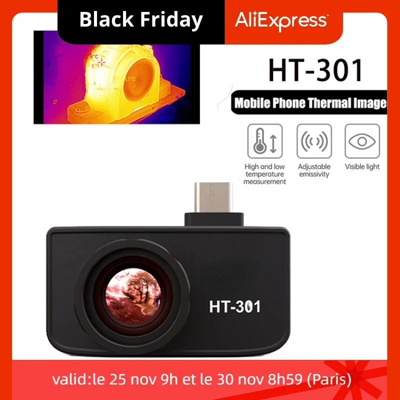 

HT-301 Resolution 384*288 HTIInfrared Thermal Imager Imaging Camera for Android Cell Phone