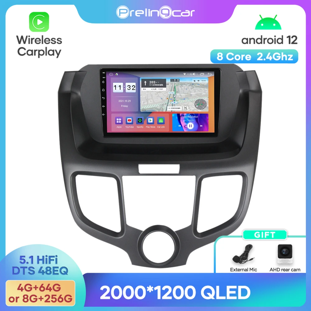 

Android 12 DTS Sound For Honda Odyssey 3 2003-2008 Years Navigation Multimedia Car Player Radio 2Din Stereo Bluetooth 48EQ
