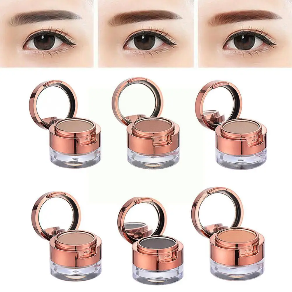 

Двухслойный крем для окрашивания бровей, пудра для бровей, комбинированный трехмерный макияж, стойкий водонепроницаемый Стайлинг X0D4