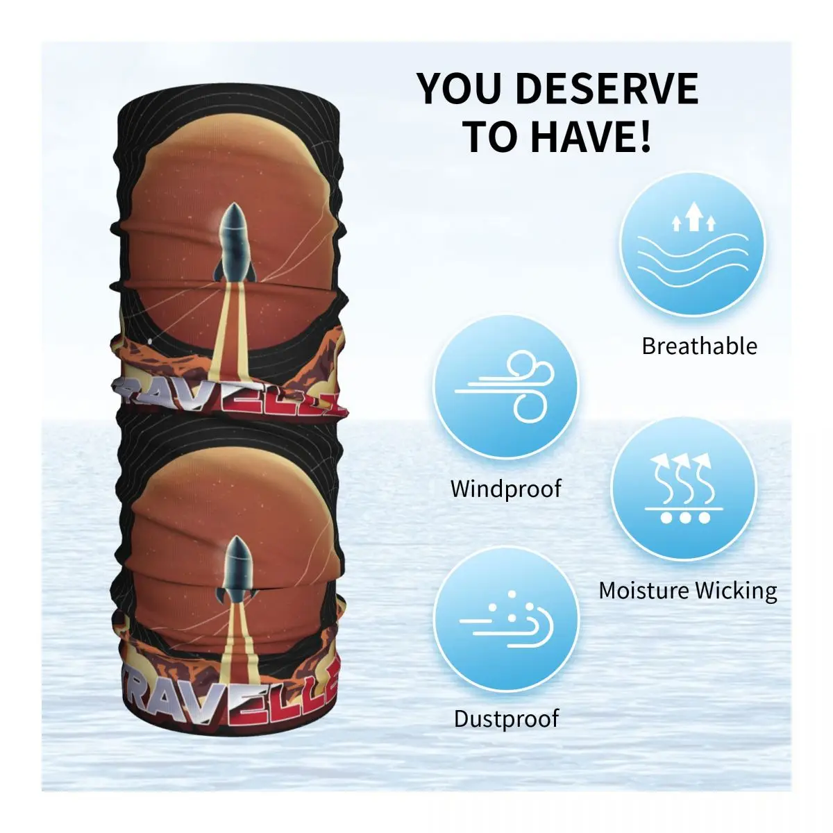 Потрясающая бандана на шею гетры с принтом шарф для езды мотоцикле клубе