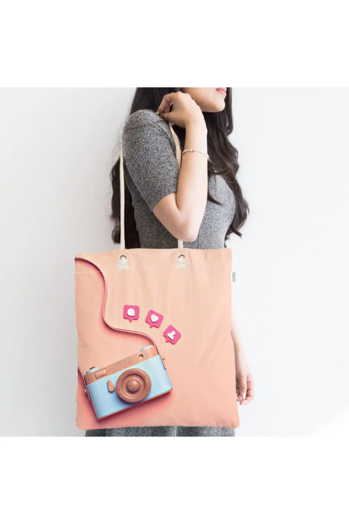 

Женская пляжная сумка-тоут на молнии с цифровым принтом