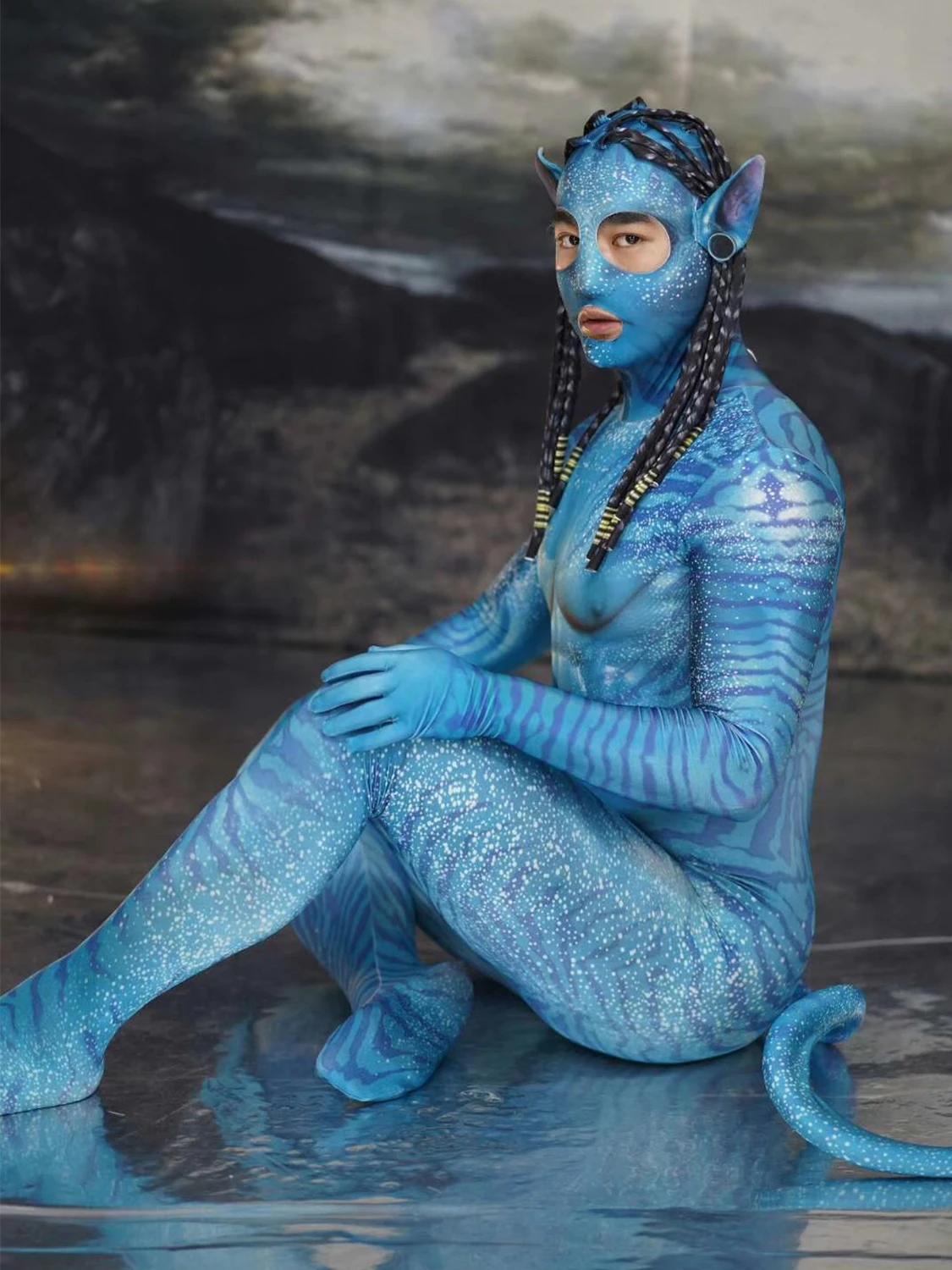 Комбинезоны для женщин и мужчин костюм косплея на Хэллоуин Аватара одежда