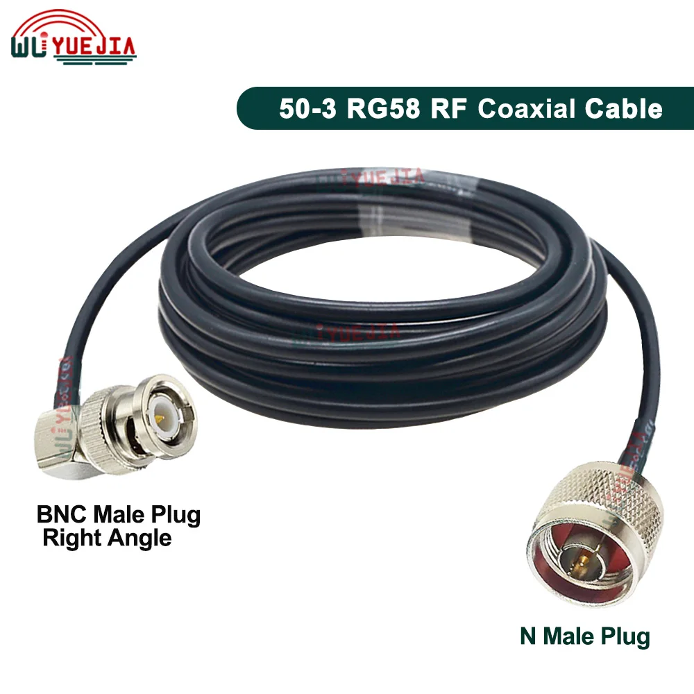 1 шт. Q9 BNC-N RG58 кабель L16 N папа/гнездо к BNC папа под прямым углом 90 ° Перемычка RG-58 50 Ом